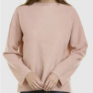 Eileen Fisher Blush Boiled Wool Funnel Neck Box-Top XL 1X